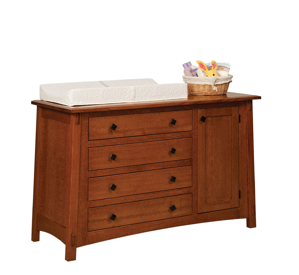 McCoy 4 Drawer Dresser with Door - Image 3
