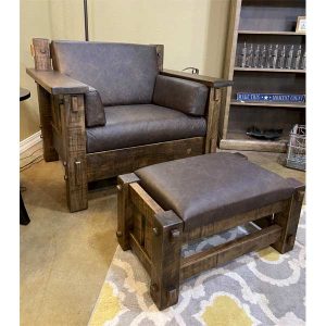 IN-STOCK - Houston Chair with Ottoman