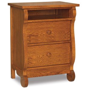 Old Classic Sleigh Nightstand With Opening 029-2