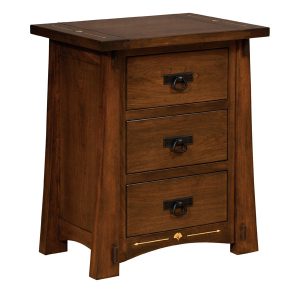 Mesa 3 Drawer Nightstand