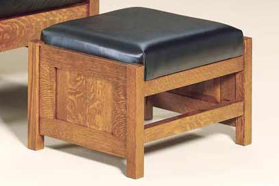 Bow Arm Panel Morris Footstool 470 BAPMF