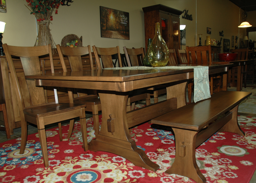 Benjamin Trestle Table - Image 2