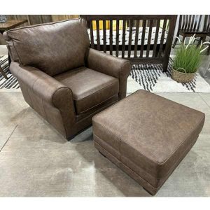 IN-STOCK - Ellington Chair with Ottoman