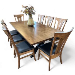 IN-STOCK - Weston Trestle Table & 8 Tifton Side Chairs